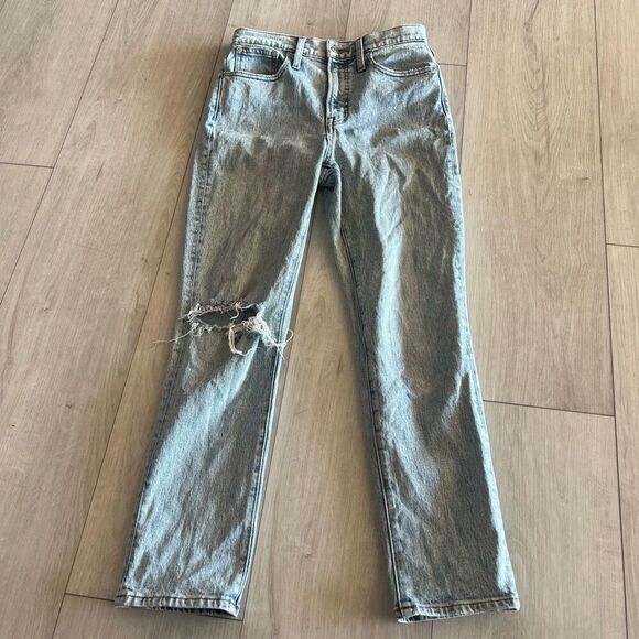 Madewell the perfect vintage crop distress jeans size 26 - Picture 1 of 11